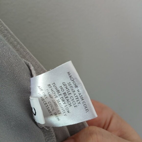 Eileen Fisher Women's Size Medium Washable Stretch Crepe Pants Gray Ankle Length - Picture 9 of 13